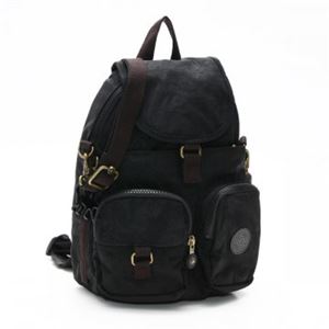 Kipling(�L�v�����O) �o�b�N�p�b�N K21325 H61 BLACK LEAF