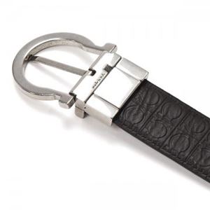 Ferragamo（フェラガモ） ベルト 長さ115まで対応 幅3.5 679314 621487 DEEP BLACK