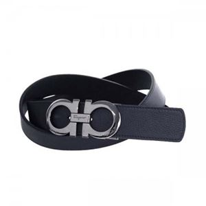 Ferragamo（フェラガモ） ベルト 長さ108.5まで対応 幅3.5 675542 644138 BLUE MARINE NERO