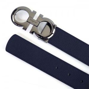 Ferragamo（フェラガモ） ベルト 長さ108.5まで対応 幅3.5 675542 644138 BLUE MARINE NERO