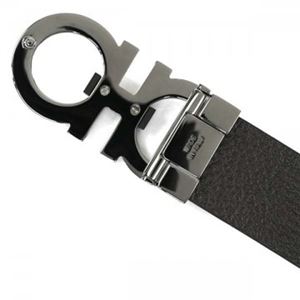 Ferragamo（フェラガモ） ベルト 長さ106まで対応 幅3.5 678783 476361 NERO HICKORY