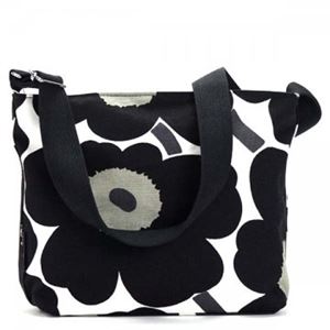 marimekko(�}�����b�R) �i�i���K�P�o�b�O 43459 30 WHITE/BLACK/OLIVE