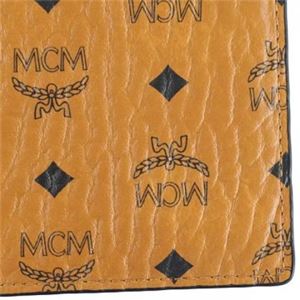 MCM（エムシーエム） 二つ折り財布（小銭入れ付）  MXS6AVI66 CO001 COGNAC