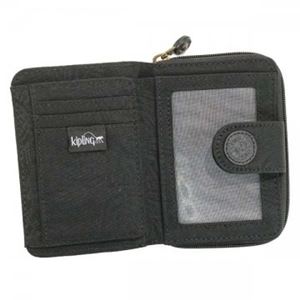 Kipling（キプリング） 二つ折り財布（小銭入れ付）  K13886 H61 BLACK LEAF