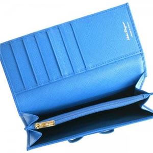 Ferragamo（フェラガモ） 長財布  22B559 643556 BLEU INDIEN