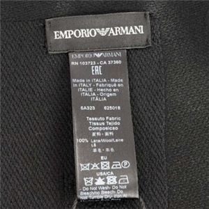 EMPORIO ARMANI（エンポリオアルマーニ） マフラー  625018 20 NERO