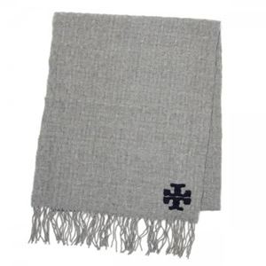 TORY BURCH（トリーバーチ） マフラー  32145412 30 GRAY/NAVY