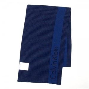 Calvin Klein（カルバンクライン） マフラー  77230 BLU BLACK/ROYAL