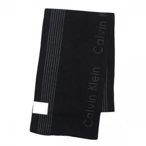 Calvin Klein（カルバンクライン） マフラー  77232 BLK BLACK/CHARCOAL