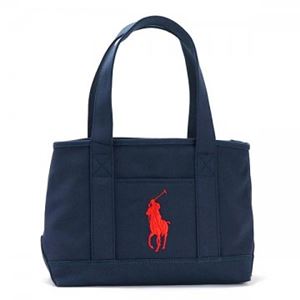 RalphLauren�i�����t���[�����j �g�[�g�o�b�O 959009 NAVY CANVAS - RED
