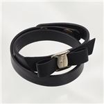 Ferragamo(�t�F���K��) �u���X���b�g 342254 503258 NERO/ORO