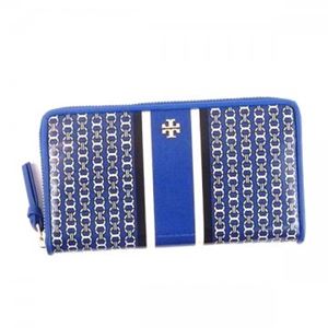 TORY BURCH�i�g���[�o�[�`�j �����z 34401 455 JEWEL BLUE GEMINI LINK STRIPE - SLG