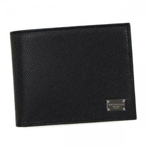 DOLCE&GABBANA(ドルチェアンドガッバーナ) 二つ折り財布(小銭入れ付) BP0457 80999 BLACK