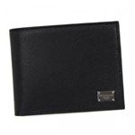DOLCE&GABBANA(ドルチェアンドガッバーナ) 二つ折り財布(小銭入れ付) BP0457 80999 BLACK