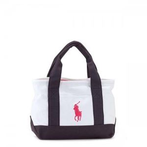 RalphLauren�i�����t���[�����j �g�[�g�o�b�O 950345 WHITE�^NAVY�^FUCHSIA