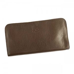 IL BISONTE(イル ビゾンテ) 長財布L字ファスナー C0909 455 DARK BROWN