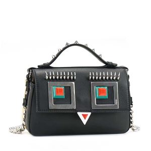 Fendi�i�t�F���f�B�j �i�i���K�P�o�b�O 8M0371 F07AG OCCHI QUADRATI NERO