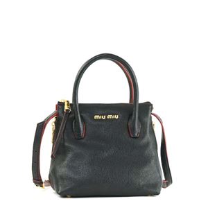 MIUMIU�i�~���E�~���E�j �i�i���K�P�o�b�O 5BA003V F0LI4 NERO/RUBINO