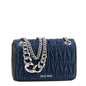 MIUMIU�i�~���E�~���E�j �V�����_�[�o�b�O 5BD024 F0008 BLEU