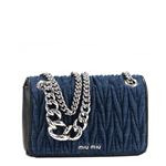 MIUMIU�i�~���E�~���E�j �V�����_�[�o�b�O 5BD024 F0008 BLEU