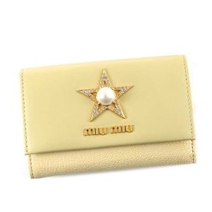 MIUMIU�i�~���E�~���E�j 3�܂�J�[�h 5MH373 F0061 CREMA