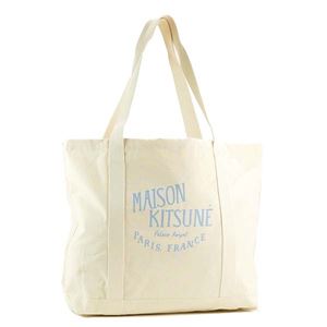 MAISON KITSUNE�i���]���L�c�l�j �g�[�g�o�b�O U831-ECLB ECRU LIGHT BLUE