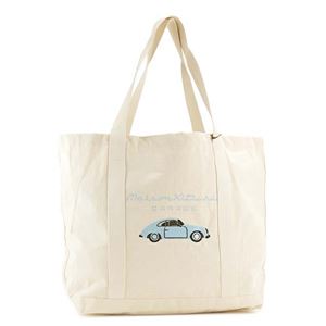 MAISON KITSUNE�i���]���L�c�l�j �g�[�g�o�b�O U832-ECBL ECRU LIGHT BLUE