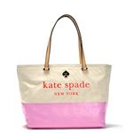 KATE SPADE�i�P�C�g�X�y�[�h�j �g�[�g�o�b�O PXRU6572 280 NATURAL/VIBRANT PINK//BLACK/CREAM