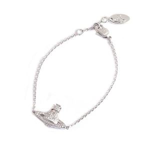 Vivienne Westwood�i���B���B�A���E�G�X�g�E�b�h�j �u���X���b�g BB624255/1 WHITE CUBIC ZIRCONIA/RHODIUM