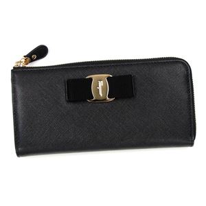 Ferragamo�i�t�F���K���j L���t�@�X�i�[�����z 22C124 588279 NERO