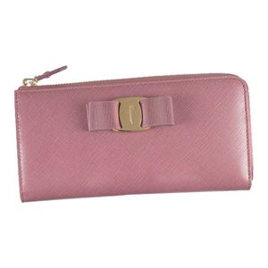 Ferragamo�i�t�F���K���j L���t�@�X�i�[�����z 22C124 674883 MAUVE