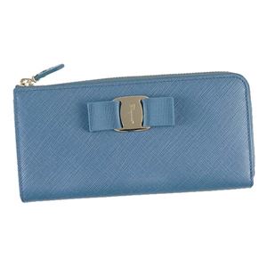 Ferragamo(フェラガモ) L字ファスナー長財布 22C124 674881 BLU STONE