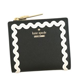 KATE SPADE(ケイトスペード) 二つ折り財布(小銭入れ付) PWRU5715 67 BLACK/CEMENT