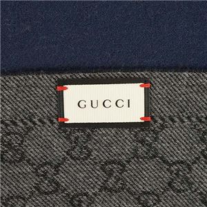 Gucci（グッチ） マフラー 402093 1168 ANTHRACITE/BLUE