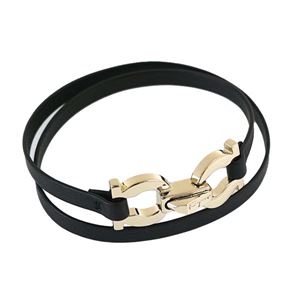Ferragamo�i�t�F���K���j �u���X���b�g 765920 674950 NERO GANCIO OROCH0.5