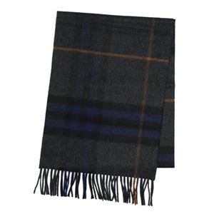 Burberry(バーバリー) マフラー GIANT ICON 168 BBR CHARCOAL/DARK INDIGO