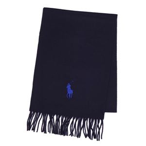 RalphLauren(ラルフローレン) マフラー 6F0349 433 HUNTER NAVY/ROYAL