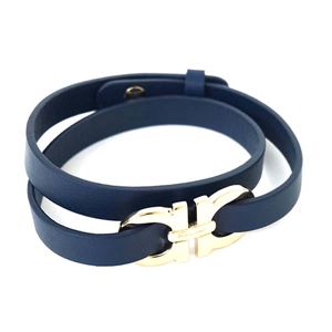 Ferragamo�i�t�F���K���j �u���X���b�g  346933 650477 OXFORD BLU/ORO CH