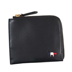 MAISON KITSUNE(メゾンキツネ) 二つ折り財布(小銭入れ付) FW17U1019-BK BLACK