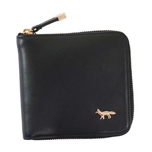 MAISON KITSUNE(メゾンキツネ) 二つ折り財布(小銭入れ付) FW17W832-BK BLACK