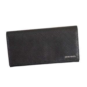 DIESEL(ディーゼル) フラップ長財布 X04748 H5767 BLACK/ANTHRACITE