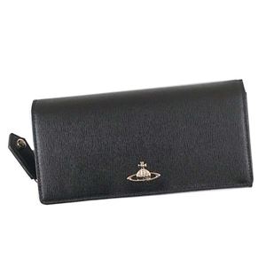 Vivienne Westwood(ヴィヴィアンウエストウッド) フラップ長財布 51060001-40153 N459 BLACK