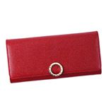 Bvlgari(ブルガリ) フラップ長財布 281442 RUBY RED