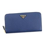 Prada(プラダ) ラウンド長財布 1ML506 F0016 BLUETTE