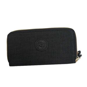 Kipling（キプリング） ラウンド長財布  K13198 P13 BLACK EMB DR