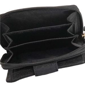 Kipling（キプリング） 二つ折り財布（小銭入れ付）  K13886 H61 BLACK LEAF