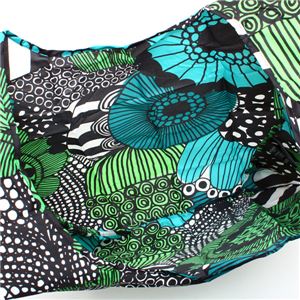 marimekko(マリメッコ) トートバッグ 41404 160 WHITE/GREEN/BLACK