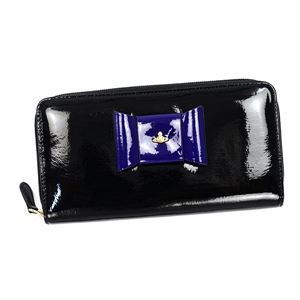 Vivienne Westwood(ヴィヴィアンウエストウッド) ラウンド長財布 5140 NERO/BLUETTE