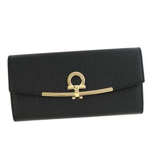 Ferragamo（フェラガモ） フラップ長財布  22D150 683312 NERO