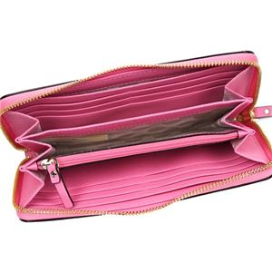 KATE SPADE（ケイトスペード） ラウンド長財布  PWRU3898 679 TULIP PINK//CRISP LINEN
